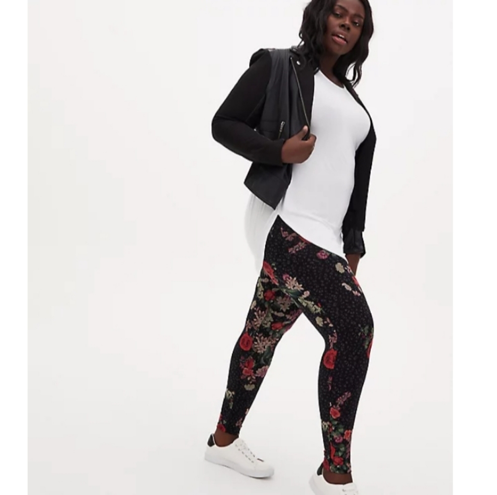 Nwt Torrid Floral Leggings Size 1